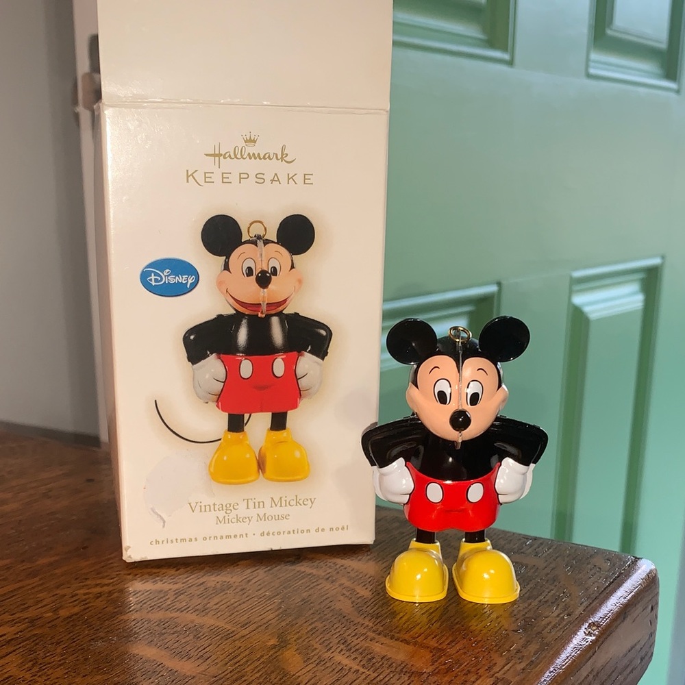 Vintage Tin Mickey Mouse Hallmark Keepsake Ornament